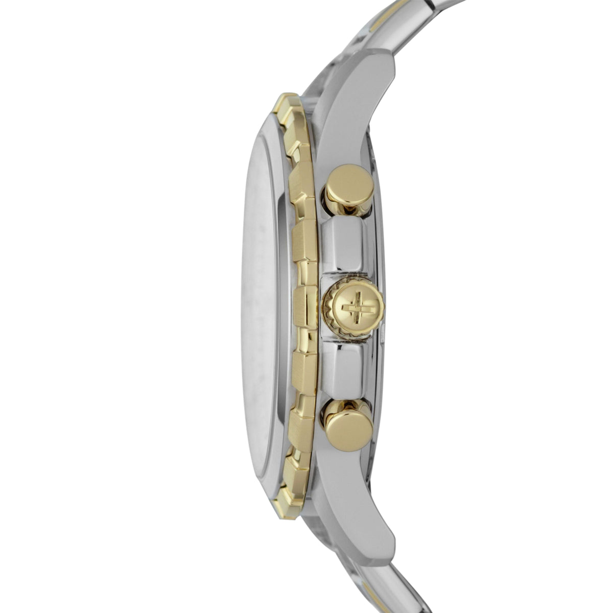 Fossil Dean Chronograph White Dial Silver Steel Strap Watch for Men - FS4795
