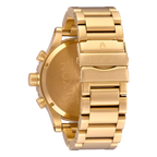 Nixon 51-30 Chronograph Gold Dial Gold Steel Strap Watch for Men - A083-502