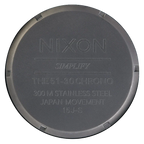 Nixon 51-30 Chronograph Grey Dial Grey Steel Strap Watch for Men - A083-1062