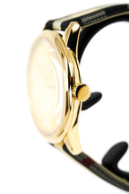 Burberry The Classic Round Gold Dial Brown Leather Strap Unisex Watch  - BU10001