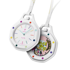 Swatch x AP Royal Pop White Dial White Leather Lanyard Watch for Men - Huit Blanc