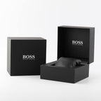 Hugo Boss Grand Prix Chronograph Blue Dial Silver Steel Strap Watch for Men - 1514226