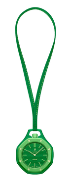 Swatch x AP Royal Pop Green Dial Green Leather Lanyard Watch for Men - Green Eight
