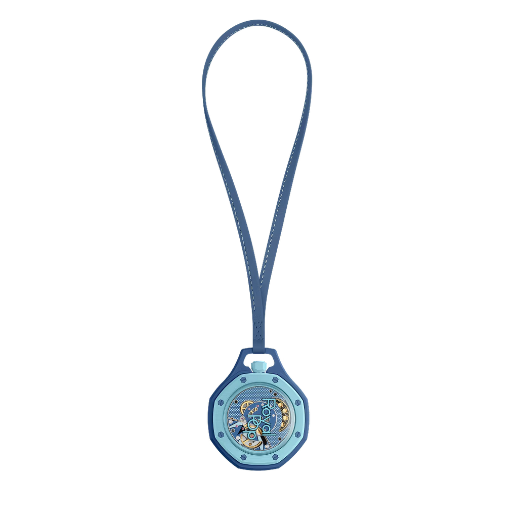 Swatch x AP Royal Pop Blue Dial Blue Leather Lanyard Watch for Men - Lan Ba