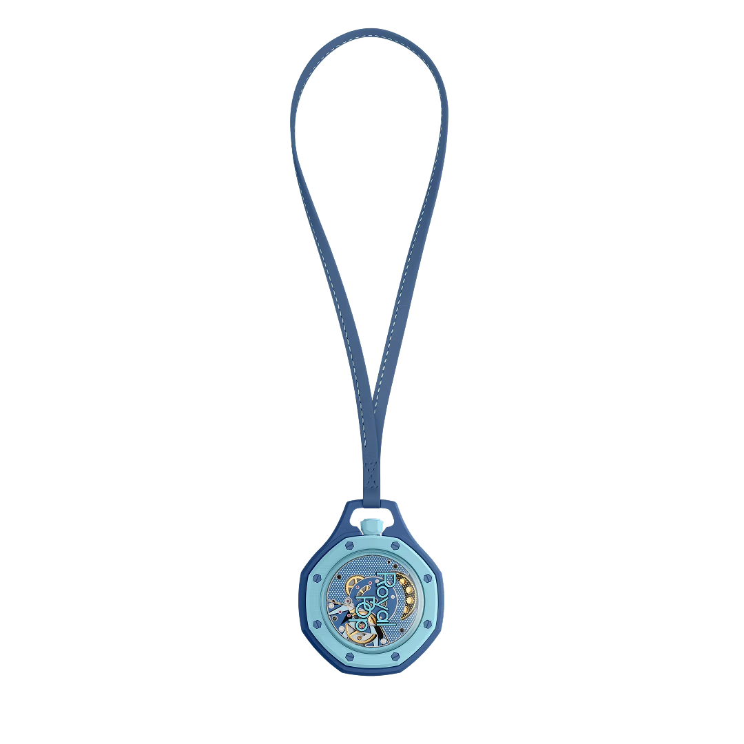 Swatch x AP Royal Pop Blue Dial Blue Leather Lanyard Watch for Men - Lan Ba